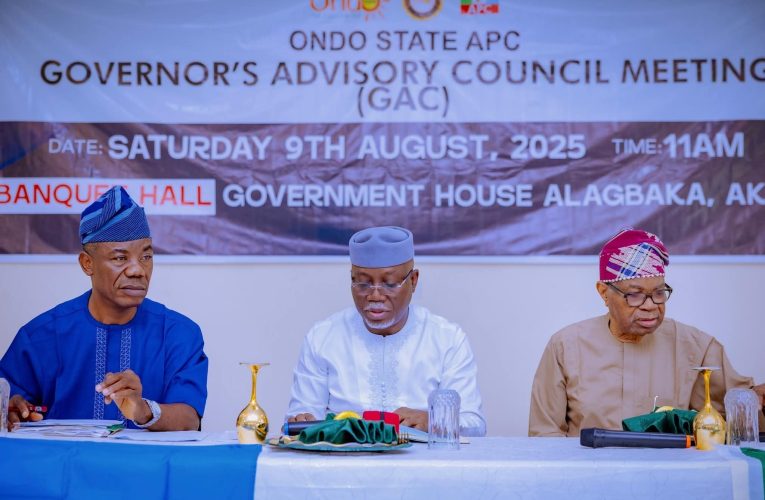 Ondo Governor’s Advisory Council Holds First Meeting, Makes Key Decisions