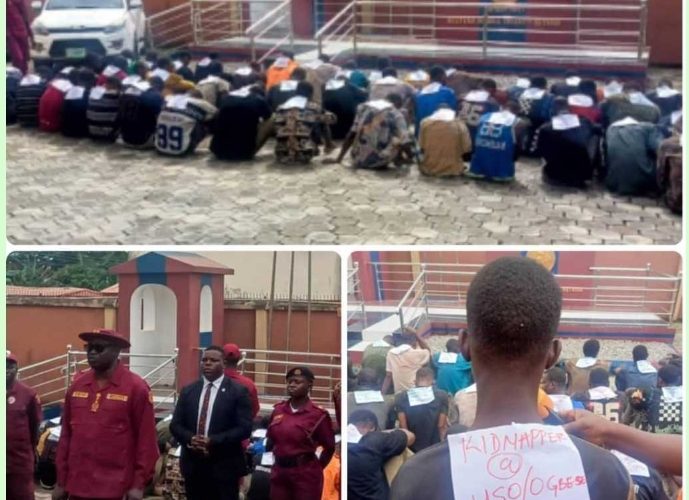 Ondo Amotekun Arrests 51, Cracks Down On Kidnap Syndicate
