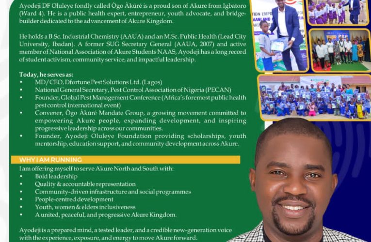 AYODEJI DF OLULEYE: The ‘Ògo Àkúré’ Making Waves