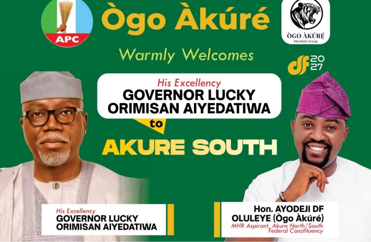 Ògo Àkúré’s Ayodeji DF Oluleye Welcomes Governor Aiyedatiwa To Akure South, Applauds Renewed Hope OUR Ease Agenda